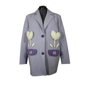 Chemical Girl women's oversized relaxed fit embellished blazer jacket‎ L